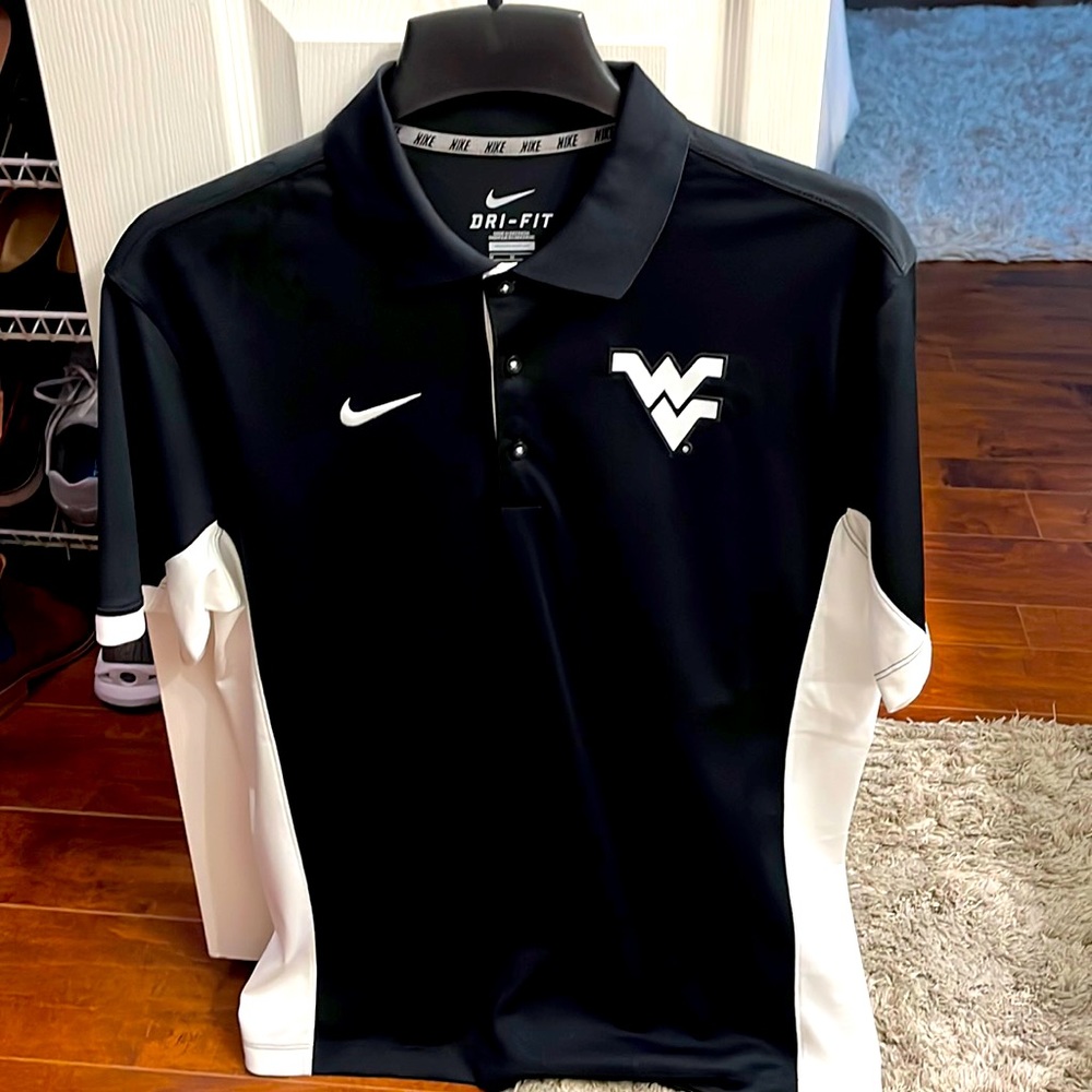 Men’s Medium Nike Dr-Fit Polo WVU